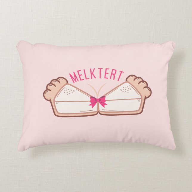 Custom MELKTERT Afrikaanse Boeremeisie Dekokissen (Vorderseite)