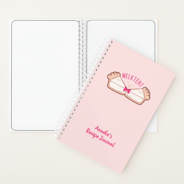 Custom Melktert Boeremeisie Spiral Notebook Notizbuch (Innen)