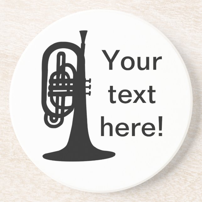 Custom Mellophone Getränkeuntersetzer (Vorne)