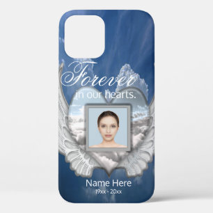Custom Memorial Angel Wings Heart Add Foto Case-Mate iPhone Hülle