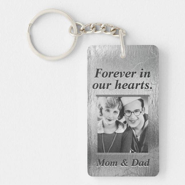 Custom Memorial Silver Look Maman & Papa (Devant)