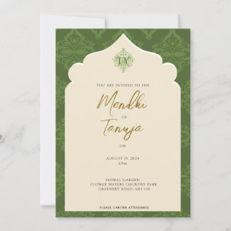 Custom Mendhi Invitation | Henna Night Einladung