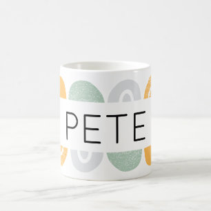 Custom Mens Name Mug Rainbow Neutral Coffee Cup Kaffeetasse