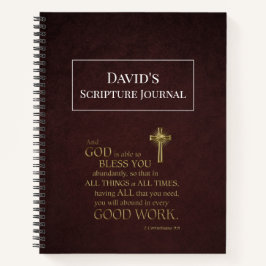 Custom Men's Scripture Journal Notizbuch