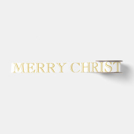 Custom Merit Christmas Elegant White Gold Satinband