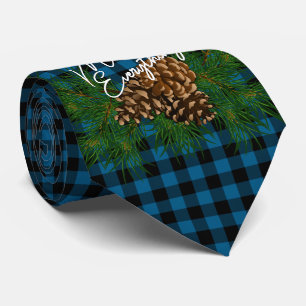 Custom Merry alles wollen Zitat Karos Muster. Krawatte