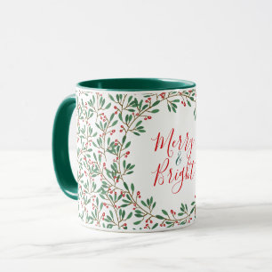 Custom Merry & Bright Tassen Weihnachtsgeschenk