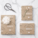 Custom Merry Christmas Kraft Monogram Brother Geschenkpapier Set<br><div class="desc">Ein personalisiertes "Frohe Weihnachten" Monogramm-Design mit einem Xmas kraftbraunen Papierhintergrund ist perfekt für einen Bruder. Ein ideales festliches, individuelles Design für die Ferienzeit. Passen Sie das Monogramm an und machen Sie es zu Ihrem eigenen!</div>