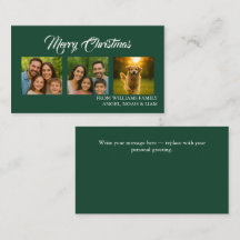Custom Merry Christmas Photo Card