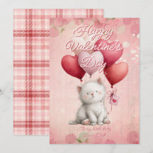 Custom Message Cat Animal Valentines Day