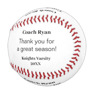 Custom Message Coach Geschenk Geburtstag Abschluss Baseball