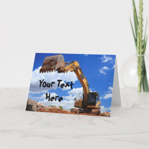 Custom Message Digger Tractor Karte