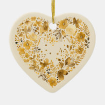 Custom Message Golden Colorful Blumenherz Geschenk
