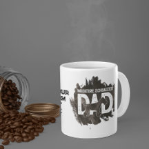 Custom Message Miniature Schnauzer Pet Hund Vater