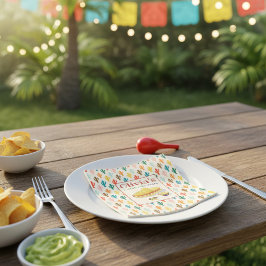 Custom Mexican Fiesta Bachelorette Party Serviette