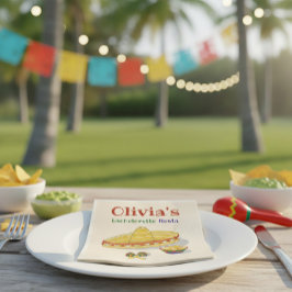 Custom Mexican Fiesta Junggeselinnen-Abschied Serviette
