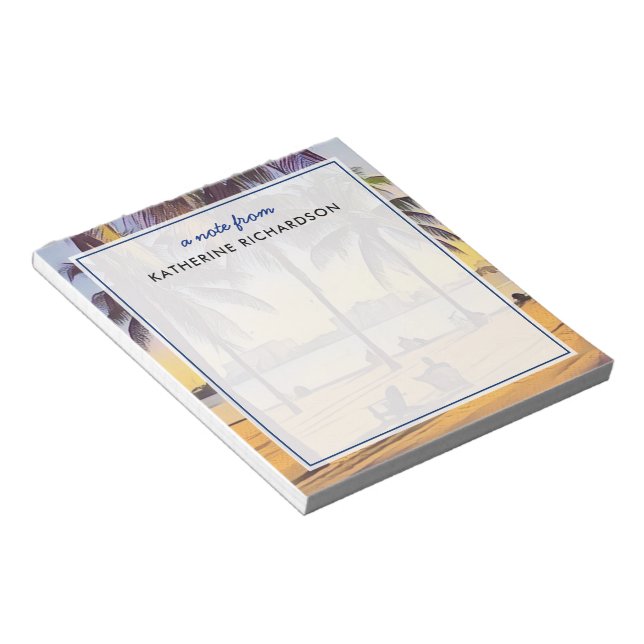 Custom Miami Beach Florida Notizblock (angewinkelt)