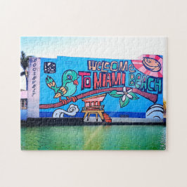 Custom Miami Beach Florida Willkommen Graffiti Erw