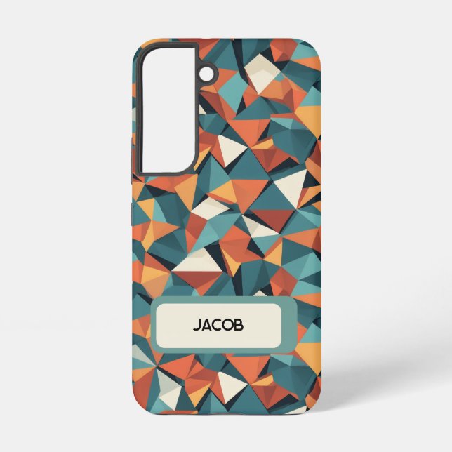 Custom Mid-Century Geometric Phone Case - Samsung Samsung Galaxy Hülle (Rückseite)