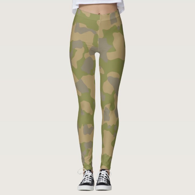 Custom Military Camouflage Style 3 Leggings (Vorderseite)