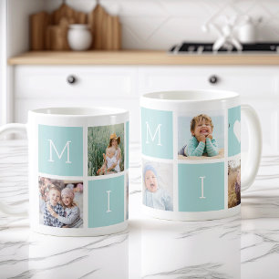 Custom Mimi Großmutter 5 FotoCollage Kaffeetasse