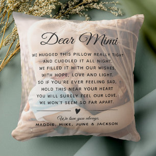 Custom Mimi Message Foto Moderner Muttertag Kissen