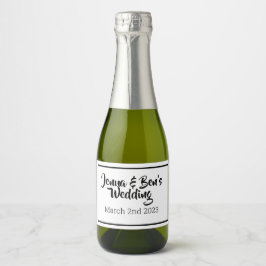 Custom MIni Sparkling Wine label