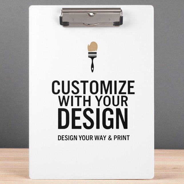 Custom Minimalist Personalized Company Branded  Klemmbrett (Von Creator hochgeladen)