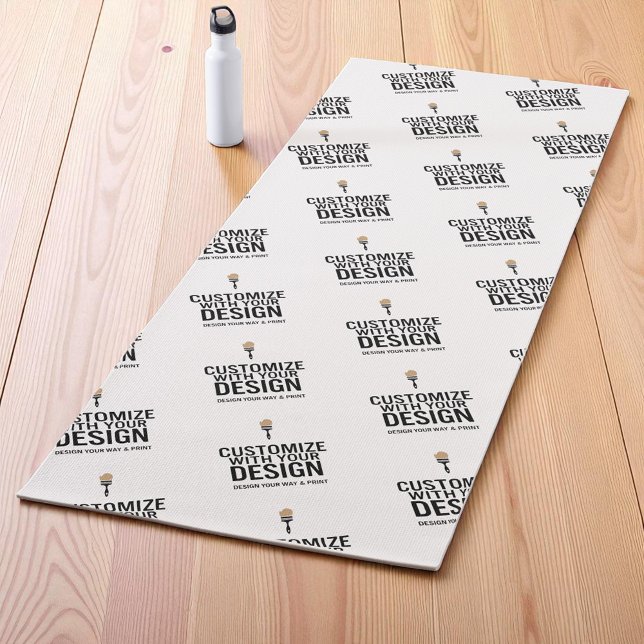 Custom Minimalist Personalized Company Branded  Yogamatte (Von Creator hochgeladen)