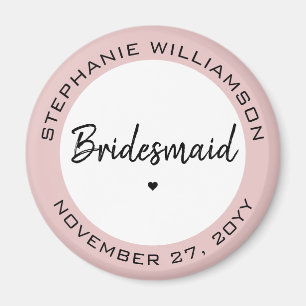 Custom Minimalistisch Bridesmaid Personalisiertes  Magnet