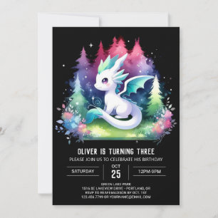 Custom Minimalistisch Dragon Birthday Einladung