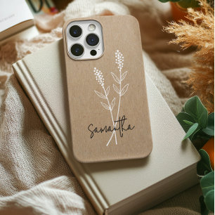 Custom Minimalistisch Floral iPhone Case für Mama 