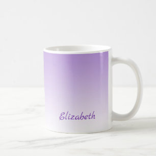 Custom Minimalistisch Lila Ombre Kaffeetasse