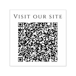 Custom Minimalistisch QR Code Website Facebook Permastempel