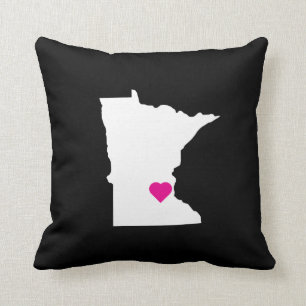 Custom Minnesota Staat Liebe Reversible Pillow Kissen