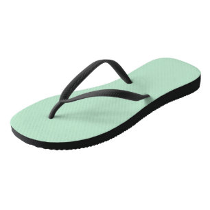 Custom Minze Green Flip Flops for Men