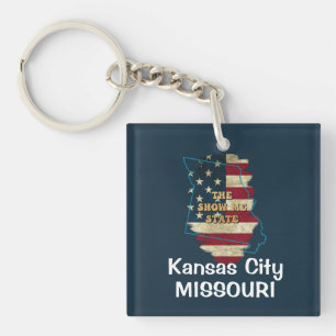 Custom Missouri Staat Schlüsselanhänger