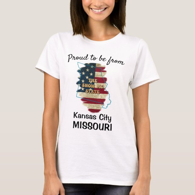 Custom Missouri Staat T - Shirt (Vorderseite)