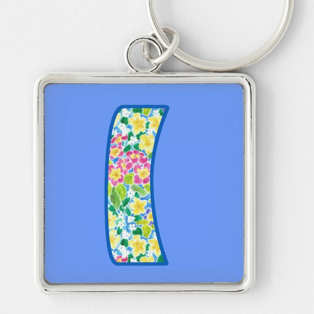 Custom Mit Monogramm I Schlüsselanhänger, Primrose Schlüsselanhänger (Vorne)