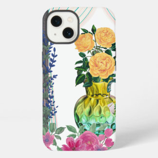 Custom Mit Monogramm iPhone 13 Fall, Floral Fall. Hülle