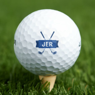 Custom Mit Monogramm Moderner Crossing Club Cool Golfball