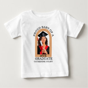 Custom Modern Arch Foto stolzer Baby Abschluss T-shirt