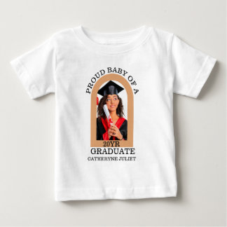 Custom Modern Arch Foto stolzer Baby Abschluss T-shirt