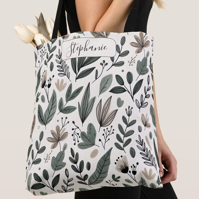 Custom Modern Botanical Everyday Style Tasche (Von Creator hochgeladen)