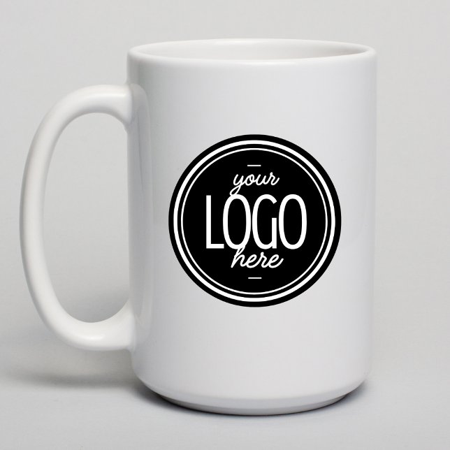Custom Modern Business Logo Branded Coffee  Kaffeetasse (Von Creator hochgeladen)
