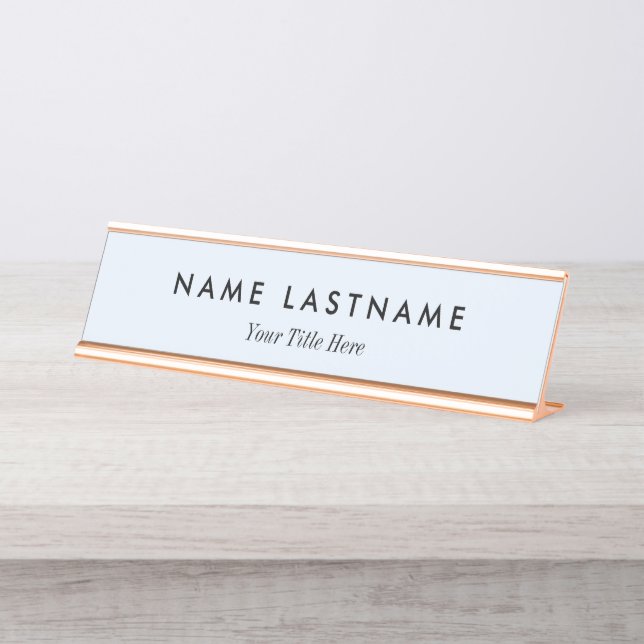 Custom Modern Business Promotional Schreibtischnamensplakette (Vorderseite )