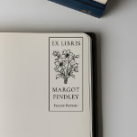 Custom Modern Elegante Floral Ex Libris Buchzeiche Permastempel<br><div class="desc">Erstellen Sie Ihre eigene Custom Modern Elegant Floral Ex Libris Buchzeichen selbstfarbige Briefmarke.</div>