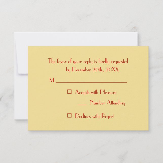 Custom Modern Elegante Holiday Weihnachten Party U RSVP Karte (Vorderseite)