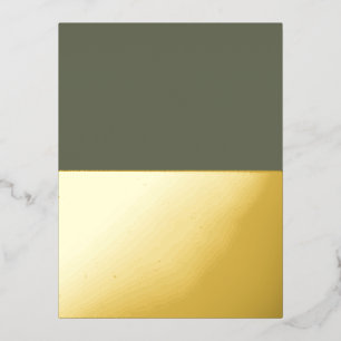 Custom Modern & Gold Foil Einladung Postkarte