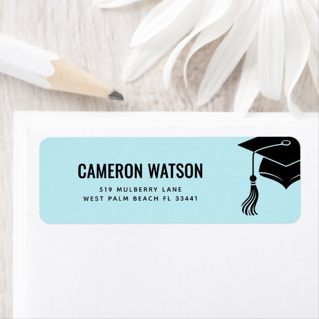 Custom Modern Grad Hat and Tassel Graduation (Insitu)